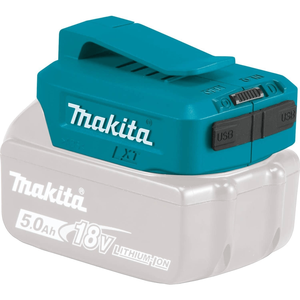 Makita ADP05 18V (LXT) Power Source Adapter for Battery with USB Port - Goldpeak Tools PH Makita Makita ADP05 18V (LXT) Power Source Adapter for Battery with USB Port - Goldpeak Tools PH Makita